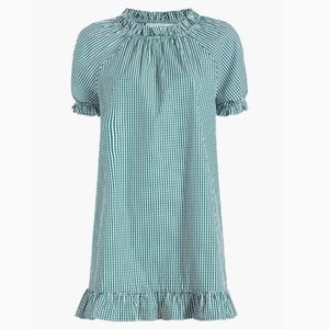 NWOT RARE Hill House Katherine Nap Dress | Emerald Gingham | XS
